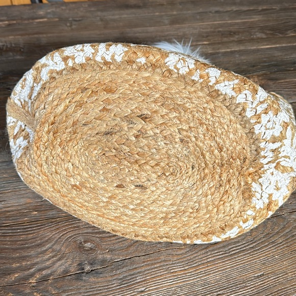 Anthropologie Antik Kraft Pallavi jute tote EUC - Picture 7 of 10